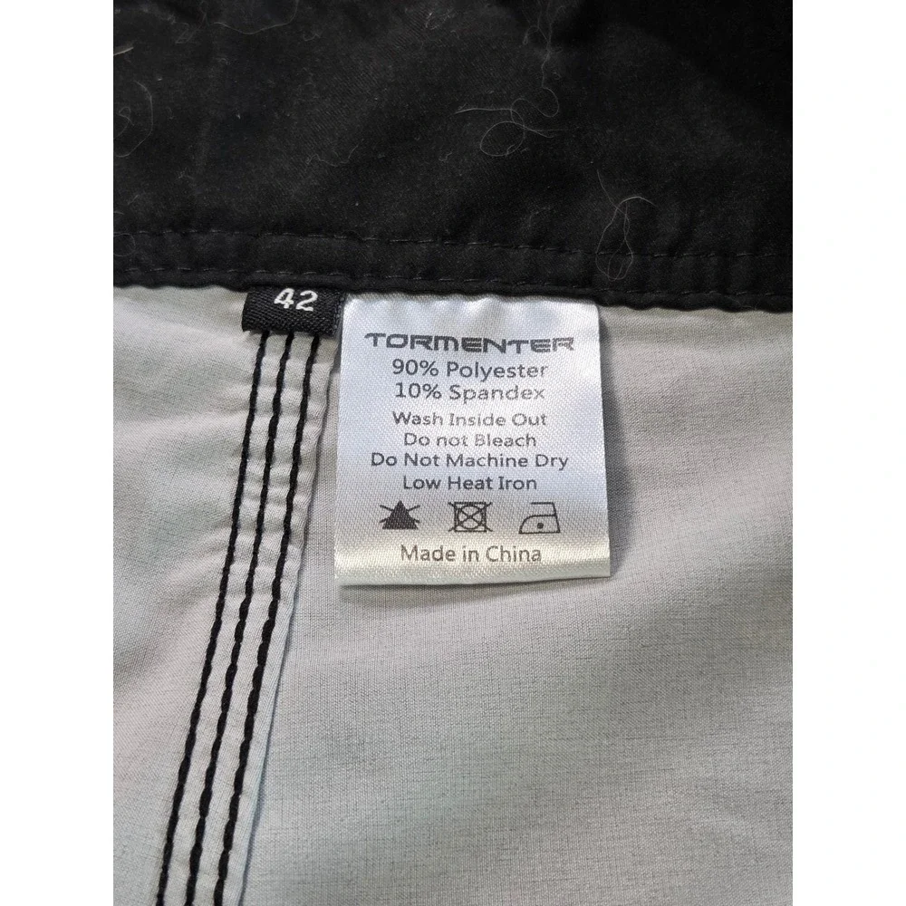 Tormenter Mens Octopus Board Shorts Black Blue SPF-35 Swim Trunks Size 42 NEW